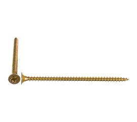Шуруп Качественный КРЕПЕЖ желтый цинк 4,5x80, 80 шт. 0300493 КЧ 