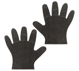 Полиэтиленовые перчатки ЛАЙМА, комплект 50 пар, черные, размер M, 8 микрон, 606881 