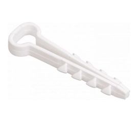 Дюбель-хомут для крепления прямоугольного кабеля КРЕП-КОМП цвет-белый 12х6 100шт дх126 