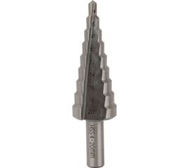 Ступенчатое сверло по металлу Курс HSS 9 ступеней 4-20 мм 36402 