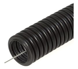 Гофрированная труба Промрукав ПНД легкая 350 Н безгалогенная HF черная с зондом д20 PR02.0123 