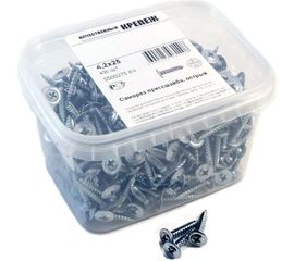 Саморез с прессшайбой Качественный крепеж 4,2х25 острая 430 шт 0500275 КЧ 