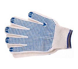 Перчатки Россия х/б, ПВХ-покрытие "Точка", 10 класс, стикер Россия 67702 