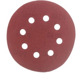 Круг шлифовальный на липучке по дереву/металлу 10 шт. (125 мм; P240; 8 отверстий) Gigant G-1022 