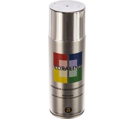 Аэрозольная краска металлик CORALINO Яркий Хром С30318 