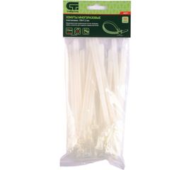 Многоразовые пластиковые хомуты СИБРТЕХ 150х7,2 мм, 50 шт 45571 