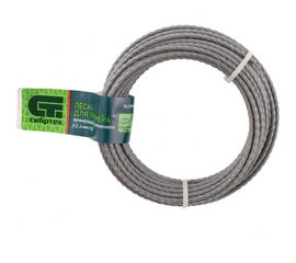 Леска для триммера квадратная витая армированная (2.4 мм; 10 м) СИБРТЕХ 961995 