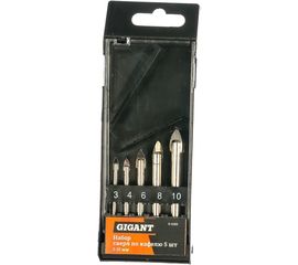 Набор сверл по кафелю (5 шт; 3-10 мм) Gigant G-11319 