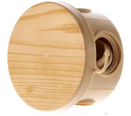 Распаячная коробка ЭРА открытой установки КОР сосна 65х40мм с гермовводами 4 вх. IP54 Б0043231 