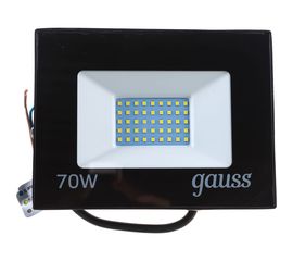 Светодиодный прожектор Gauss Elementary 70W 4370lm IP65 6500К черный ПРОМО 613100370P 