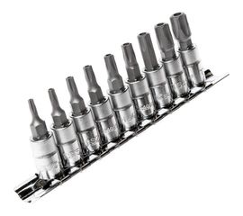 Набор 5-гранных насадок TORX 1/4", TS10H-TS50H, 9 шт. JTC 3303 