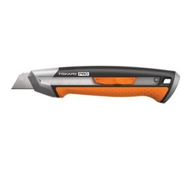 Строительный нож с выдвижным сменным лезвием Fiskars 18мм CarbonMax 1027227 