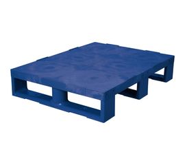 Паллет Тара.ру 800x600x150 мм сплошной на 3-x полозьях синий 07879 