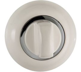 Завертка к ручкам РЕНЦ BIG белый / хром блестящий INBK 08 W/CP 