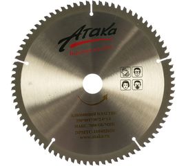 Диск пильный по алюминию и пластику (250х30 мм; 80T; ч/рез отриц.) АТАКА 8077890 
