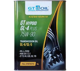 Масло Hypoid GL-4 Plus, SAE 75W-90, API GL-4/GL-5, 4 л GT OIL 8809059407998 
