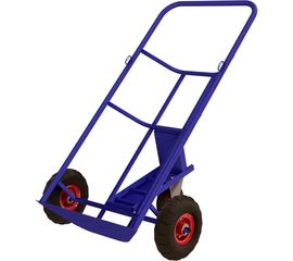 Тележка для бочек RUSKLAD КБ 2 с литыми колёсами и системой фиксации бочки - ремень. 