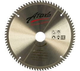 Диск пильный по дереву (216х30 мм; 80T; б/рез тон.) АТАКА 8078800 