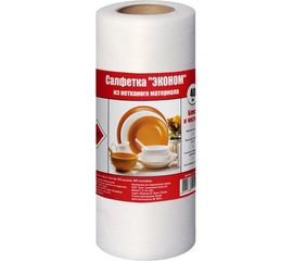 Салфетка HomeQueen Эконом 20х24см, в рулоне, 40 шт. 61119 