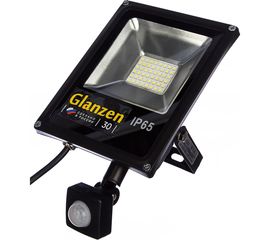 Светодиодный прожектор c датчиком движения GLANZEN FAD-0012-30 00-00001791 