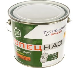 Грунт-эмаль ЯРОСЛАВСКИЕ КРАСКИ СПЕЦНАЗ по ржавчине, профессиональный, серый 3кг 100503.3 