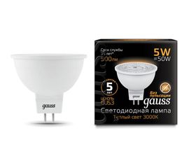 Лампа LED MR16 GU5.3 5W 3000K Gauss 101505105 