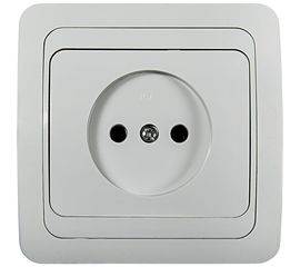 Одинарная розетка IN HOME CLASSICO белая 2022 4680005959891 