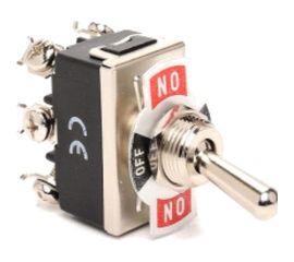 Тумблер Emas ON-OF-ON дубль контактов, 250В, 16А. MA123 