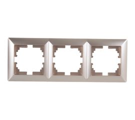 Рамка Intro 450304 на 3 поста, СУ, Solo, шампань Б0043420 