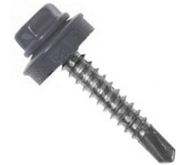 Кровельный саморез по металлу Daxmer 5,5х19 RAL 7004 250шт 04279 