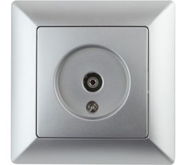 Розетка TV Intro 430103 одиночная, СУ, Solo, алюминий Б0043370 