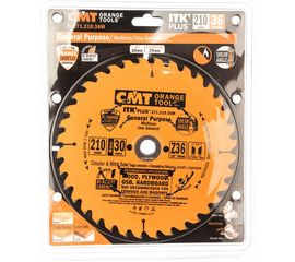 Диск пильный по дереву (210х30/25х1,8/1,2 мм; Z36) CMT 271.210.36M 