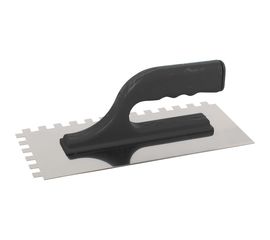 Зубчатая кельма Master Color 10x10 нержавеющая сталь пластиковая ручка 270x130 мм 30-2044 