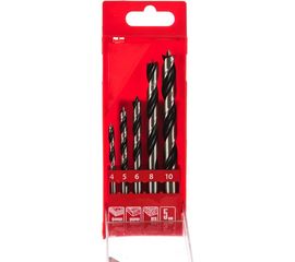 Набор сверл по дереву (5 шт; 4-5-6-8-10 мм) MATRIX 70281 