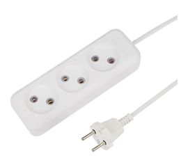 Удлинитель Rexant 3 гнезда 5 м 2х0.75 белый 11-2205 