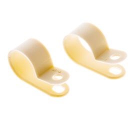 Кабельная скоба под винт REXANT 16 мм, белая, упаковка 50 шт. 07-4416 