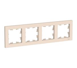 4-постовая универсальная рамка Schneider Electric ATLASDESIGN БЕЖЕВЫЙ ATN000204 