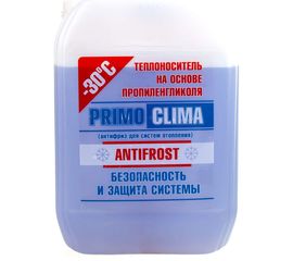 Теплоноситель Пропиленгликоль -30С, 10 кг, канистра, цвет синий Primoclima Antifrost PA -30C 10 