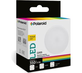 Светодиодная лампа Polaroid 220V GX 5W 3000K GX53 350lm PL-GX5353 
