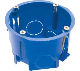 Подрозетник с лапками для полых стен STEKKER синий, EBX20-02-2 A3A647-001 39294 