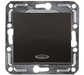 Одноклавишный выключатель Volsten V01-14-V12-M Magenta Nero 10005 