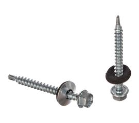 Кровельный саморез Tech-Krep КР ZP сверло 4,8х51 40 шт, коробка с окном 112027 