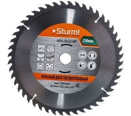 Диск пильный по дереву (230х22 мм; 48T) Sturm 9020-230-22-48T 