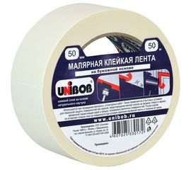 Малярная клейкая лента UNIBOB 50 мм х 50 м 212496 