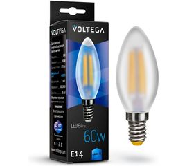 Светодиодная лампа VOLTEGA Свеча матовая Е14 4000К 6W 7045 