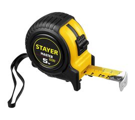 Рулетка Stayer MASTER 5м/25мм, ударостойкий обрезиненный корпус 34025-05-25 