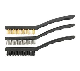 Набор металлических щеток VOREL 170мм, медная, стальная, нейлоновая 06963 