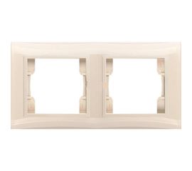 Двухместная рамка Volsten V01-12-A21-M, Magenta Crema, 9066 