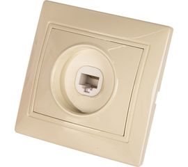 Компьютерная розетка UNIVersal Севиль слоновая кость ivory Б-С0051 