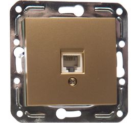 Одноместная розетка Volsten V01-16-F12-M, RJ-11, Magenta Dorado, 10037 